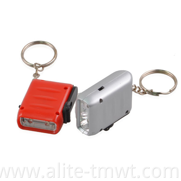 Emergency Use MINI 2 LED Torch Hand Crank Generator Dynamo Flashlight